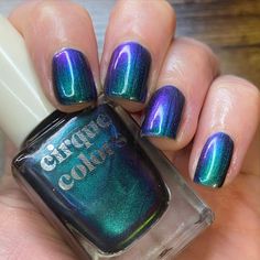 Box on Instagram: “👾 Origin Unknown by @cirquecolors from the Superfuture Collection WHAT?! Are you kidding me?! This polish is like 7000 colors. This is…” Nail Paints, Nail Paint