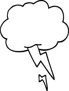 line drawing cartoon storm cloud with lightning Cloud Drawing Easy, Storm Cloud Drawing, Storm Drawing, Cloud With Lightning, Lightning Drawing, تزيين دفاتر, Black And White Cartoon, Cloud Drawing, Black Lightning