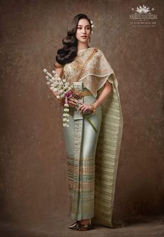 Cambodian Wedding Dress, Asian Traditional Clothes, Thailand Fashion