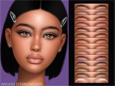 The Sims Resource - Eyebrows n115 Face Hair, Animal Skin, Maxis Match, The Sims Resource, Sims Resource, Facial Hair, Shop Signs, Featured Artist, Eye Color