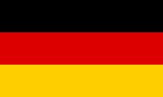 the flag of germany is shown in red, yellow and black