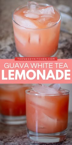 Looking for non-alcoholic spring beverages? A pitcher of this flavored lemonade is just what you need! This summer drink recipe is a Starbucks copycat. Filled with fruity flavors, this iced guava white tea lemonade might be even better than the original! Redbull Drinks Nonalcoholic, Drinks Refreshing, Flavored Lemonade, Tea Drink Recipes, Tea Lemonade, Refreshing Drinks Recipes, Refreshing Food