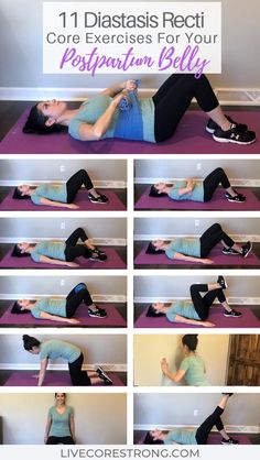 a woman doing exercises on her yoga mat with the words, 11 distastics rec