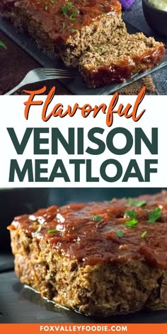 a close up of meatloaf on a plate with the title text above it