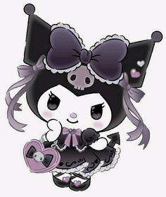 Icons De Kuromi, Kuromi Icons Aesthetic, Kuromi Aesthetic Icon, Kuromi Images, Kuromi Y Melody, Kurumi Hello Kitty, Good By, Kuromi Aesthetic