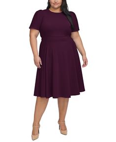 in stock Midi Short Sleeve Dress, Plus Size Shorts, Midi Dress With Sleeves, Plus Size Dress, Calvin Klein, Pick Up, In Store, Buy Online, Midi Dress