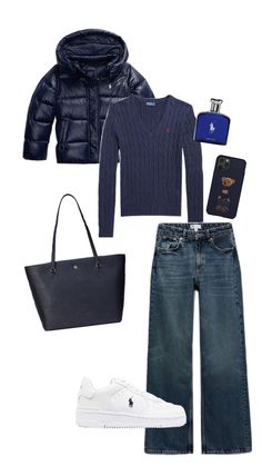 Navy Blue Jacket Outfit, Colder Outfits, Stockholm Outfit, Cold Outfit, Easy Winter Outfit