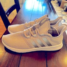 Nwot- Never Worn Women’s Adidias Cloudfoam Sneakers By Far The Comfiest Shoes Ever! Color: Grey Size: 8.5 Grey Sneakers, Grey Adidas, Comfy Shoes, Adidas Women, Adidas, Women Shoes, Grey, Sneakers, Women Shopping