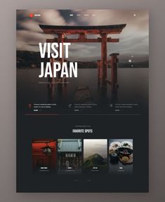 an image of a website page with the word visit japan on it