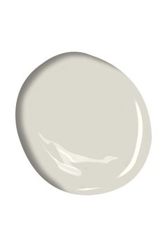 the white paint is shown in an oval, on a white background with no shadow