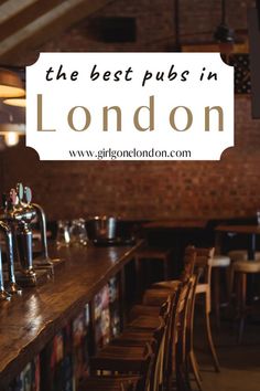 the best pub in london with text overlay