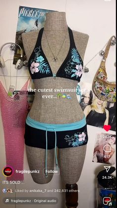 Gyaru Bathing Suit, 2000s Bathing Suits, Finding Inspiration, Cute Bathing Suits, 2000s Fashion Outfits, Cute Swimsuits, Really Cute Outfits, 2000s Fashion, Dream Clothes