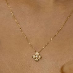 Awaken your inner fairy with the Gossamer Petal Pearl Necklace, a delicate piece that captures nature's beauty in its most serene form. Featuring a lustrous round pearl that radiates a soft, timeless glow, it is within intricately carved petals that evoke the delicate, ethereal vibe, giving the piece a magical twilight garden allure. Paired with a sleek golden chain, this necklace strikes the perfect balance between natural beauty and graceful simplicity. ✦ 14K Yellow Gold Vermeil (14K yellow go Pretty Gold Jewelry, Pearl Gold Necklace, Ethereal Jewelry, Twilight Garden, Necklace With Diamond, Washing Hands, Gold Vermeil Jewelry, Golden Necklace, Luxe Jewelry