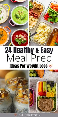 These healthy meal prep ideas use easy recipes and they're great for helping you eat better. Make-ahead recipes are good for weight loss because you always have a nutritious meal to hand. Meal prep for the week with these healthy & easy recipes. Easy Asian Meal Prep, Meal Prep Dinner Ideas Healthy, Meal Prep Fat Loss, Meals In Bulk, Meal Prep For One, Beach Salad, Healthy Meal Prep Ideas, Healthy Easy Recipes, Chicken Salad With Apples