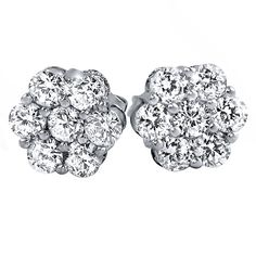 PRICES MAY VARY. 925 Sterling Silver Non Fading Flower Setting Flower Cluster Brilliant 925 Sterling Silver Honey Comb Set Iced Cz Circle Screw Back Stud Round Hip Hop Hypoallergenic Cubic Zirconia Earrings For Men And Women PERFECT FOR ALL OCCASIONS: Looking for the perfect sterling silver stud earrings ? With this clean and classy look, our Sterling Silver Rhodium Pave Round Big Cluster Screw-Back Stud Earring can be worn for a casual everyday look yet it can complement a more upscale outing. Pave Earrings, Hip Hop Bling, Comb Set, Bling Earrings, Flower Cluster, Earrings For Men, Moissanite Earrings, Cubic Zirconia Earrings, Zirconia Earrings