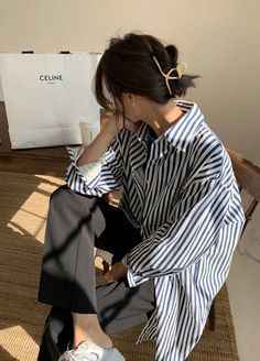 Korean Casual Outfits, Everyday Fashion Outfits, Stylish Work Outfits, Of Outfits, Simple Trendy Outfits, Casual Style Outfits, Outfits Casuales, Aesthetic Outfits, Cute Casual Outfits