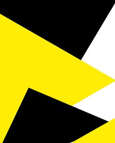 an abstract black and yellow background with white diagonals in the center, as well as two smaller triangles