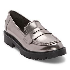 You'll love this pair of Arizona Jean Co women's Lillie oxford shoes for adding an edgy preppy vibe to your looks. With a patent leather effect finish, 1.25-inch block heel, and slip-on style, these shoes will go perfectly with tailored pants, a tee, and blazer.Features: Lug SoleClosure Type: Slip-OnFootwear Technology: FoamShoe Heel Height: 1 1/4 InchesUpper/Outer Base Material: 100% PolyuretheneShoe Lining Material: PolyesterSole Material Content: 100% Thermoplastic-RubberToe Type: Round Toe, Shoes To Wear With Slacks Women, Shoes To Wear With Slacks, Slacks Women, What Shoes To Wear, Loafers Outfit, Loafer Shoes Women, Swim Trends, Kids Trend