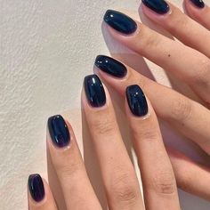 Taylor Swift Album Aesthetic, Taylor Swift Nails, Fresh Manicure, Midnights Aesthetic, Concert Nails, Midnights Album, Midnights Taylor Swift, Midnights Taylor, Navy Nails