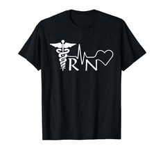 PRICES MAY VARY. Nurse RN Heartbeat Shirt, Perfect Gift Idea for any nurse or caretaker in your life. Cute Shirt to wear around town or at a hospital or even at home. Embrace the nursing life with this shirt. Awesome gift idea for any mom, dad, brother, sister, husband, wife, or girlfriend/boyfriend thats a nurse or on the path to be. Lightweight, Classic fit, Double-needle sleeve and bottom hem Black Nurse, Nursing Life, Cute Shirt, Nursing Tshirts, Girlfriend Boyfriend, Brother Sister, T Shirts With Sayings, Husband Wife, Shirts With Sayings