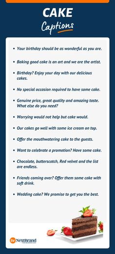 an advertisement for a birthday cake recipe