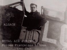 an old black and white photo of a man sitting on top of a plane