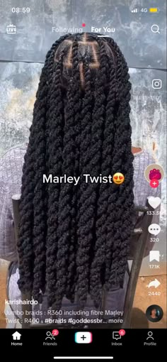 Twisted Up Springy Afro Twist, Box Braids Hairstyle, Springy Afro Twist, Short Haircut Tutorial, Marley Twist Hairstyles, Afro Twist, Twisted Hair, Haircut Tutorial