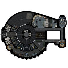 the floor plan for an office building with multiple floors and various seating areas in it