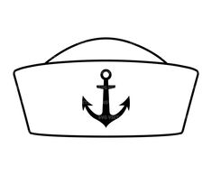 an anchor on top of a white box