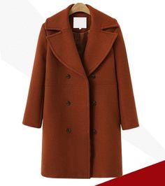 deanwangkt Elegant Double Breasted Long Ladies Coat Oversized Outwear Winter Women Wool Coats Casual Effects Jackets Woolen Overcoat Size（inch） Shoulder Bust Sleeve Length S 14.57 39.76 22.44 34.65 M 14.96 40.94 22.44 35.04 L 15.35 42.13 22.83 35.43 XL 15.75 43.31 22.83 35.83 Style Office Lady Clothing Length Long Origin US(Origin) Material Polyester Material Spandex Material Composition Polyester Age Ages 18-35 Years Old Release Date FW Season Winter Collar Turn-down Collar Closure Type Double Plain Coats, Long Outerwear, Woolen Coat Woman, Mode Mantel, Womens Tweed, Elegant Coats, Winter Outwear, Womens Coats, Long Sleeve Coat