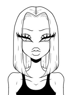 Baddie Face Drawing, Virtual Drawing Ideas, Easy Drawings Sketches Simple Art, Printable Colouring In Sheets, Color Sheets Printable, Baddie Coloring Pages Printable, Cute Coloring Pages For Teens, Sketch Of A Person