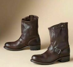 Vintage Shoe, Shoe Company, Goodyear Welt, Leather Pulls, Moto Boots, Vintage Shoes, Early 20th Century, Boot Shoes Women, Biker Boot