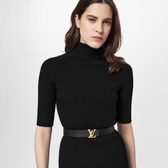 LOUIS VUITTON® - Lv Initiales 30mm Reversible Belt - Black Lv Reversible Belt Outfit, Luxury Belts Women Outfit, Louis Vuitton Belt Outfit Women, Lv Belt Women, Designer Belt Outfit, Louis Vuitton Belt Outfit, Lv Belt Women Outfit, Belt Outfits For Women, Black Louis Vuitton Belt