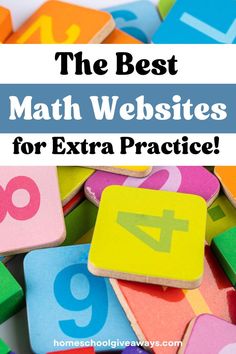 the best math website for extra practice with text overlay that reads, the best math website for extra practice