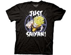 Ripple Junction Mens Dragon ball Z Just Saiyan Tshirt, $19.95 - $24.99. BUY NOW! Cool Graphic Tees, Casual Streetwear, Dragon Ball Z, Sleeve Cotton, Large Black, Everyday Look, Dragon Ball