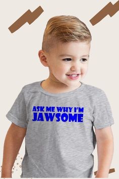 Immerse yourself in the aquatic charm of the "Ask Me Why I'm Jawsome" flip toddler t-shirt. Boasting 100% ringspun cotton, this novel tee effortlessly converts into a shark, evoking peals of laughter and delight. Available in all sizes, it's a perfect gift for shark enthusiasts of any age. Unleash your inner shark - be jawesome! Jaws Shark, Sharks Funny, Cheap Clothes Online, Screen Printing Shirts, Baby Shark, Toddler Girl Outfits