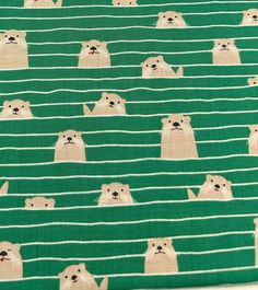 1/2 Yard Otter Assembly by Betsy Siber for Michael Miller 100% Cotton 1/2 Yards Measure 18 x 43 inches If ordering more than 1/2 yard, the fabric will come in one continuous piece  All of the fabric pictures in my shop will have a white band above the ruler for color clarity!  Fabrics are stored, cut and packaged in my smoke free and Pug friendly studio. Message me if you have any questions! I'm happy to help and looking forward to sending out your fabric treasures! 2025 Trends, Fabric Pictures, Mesa Az, Michael Miller, Cotton Quilting Fabric, White Band, Quilting Fabric, I'm Happy, Baby Clothing