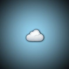 a white cloud floating in the sky on a blue background with space for your text