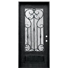 PRODUCT DESCRIPTION * THIS DOOR IS NOT IDEAL FOR CLIMATES THAT EXPERIENCE FREEZEING TEMPERATURES 3/4 Lite Decorative Iron Door 8-0 Heavy gauge steel frames and panels Heavy duty hinges All doors treated to prevent rust Units are 2 bore with 2-3/4" backset 5-1/2" on center Frames and Panels are insulated with polyurethane foam 5/8" Insulated Low-E Glass Welded sills SPECS: Door Type: Exterior Door Style: Mediterranean Door Face Material: Iron Door Thickness: 1-3/4" Warranty: Door: 2 Year Limited