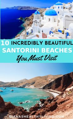 the top ten things to see and do in san antonio beach, california with text overlay that reads 10 incredibly beautiful san antonio beaches you must visit