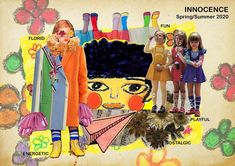 a collage of children's fashions and their name on the front cover