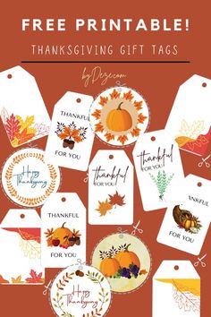 the free printable thanksgiving gift tags