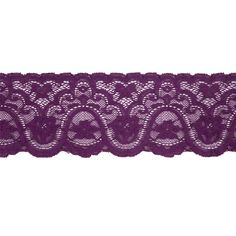 a purple lace on white background