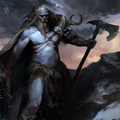 Frost Giant, Fantasy Collection, The Elder Scrolls, Fantasy Races, Naha, Art And Illustration