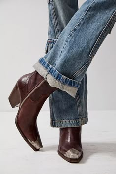 Brayden Western Boots | Free People Brayden Western Boots, Western Boots Outfit, Botas Western, Cowgirl Boots Outfit, Boots Outfit, Western Outfits, Cowgirl Boots, Fall 2024, Stacked Heel