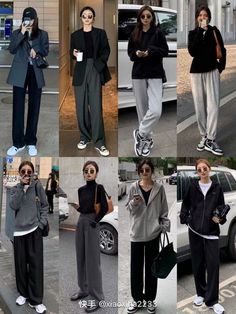 Relaxed Look Outfit, Korean Unisex Fashion, Boyish Office Outfits, Casual Tech Outfits Women, Seoul Korea Outfit, Womens Korean Fashion, Korean Fall Outfits Street Style, Tech Work Outfit, Tomboy Office Outfits