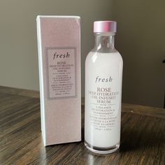 Never Used Nwb Fresh Rose Deep Hydration Oil Infused Serum Rosewater Skincare, Farmhouse Fresh Skincare, Fresh Rose Serum, Rosewater Face Mist, Face Serum Packaging, Rose Skincare, Fresh Skincare, Skincare Samples, Lip Serum