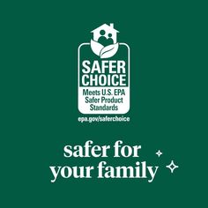 the safe for your family logo is shown in white and green, with an image of a