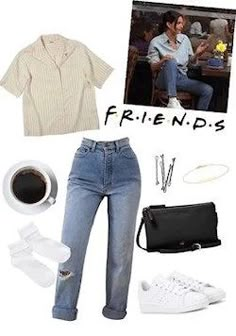 Monica 90s, Friends Outfits 90s, Rachel Green Outfits, Friends Outfit, 90’s Outfits, Friends Outfits, 90s Inspired Outfits, 90s Fashion Grunge, Monica Geller