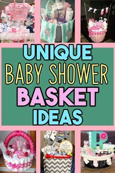 unique baby shower basket ideas for the little ones to use in their nursery or playroom